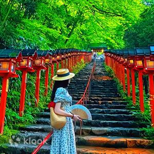 Kyoto Day Tour | Kifune Shrine & Arashiyama Bamboo Grove & Sanzen-in | Kyoto Walking Tour | Group of 4 (from Osaka/Kyoto)